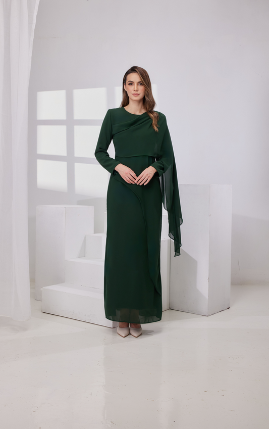 Madeena Dress -  Emerald green