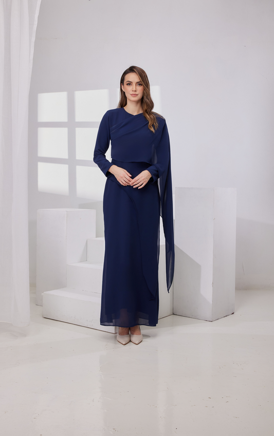 Madeena Dress - Navy blue