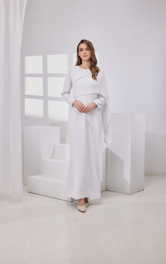 Madeena Dress - Off white