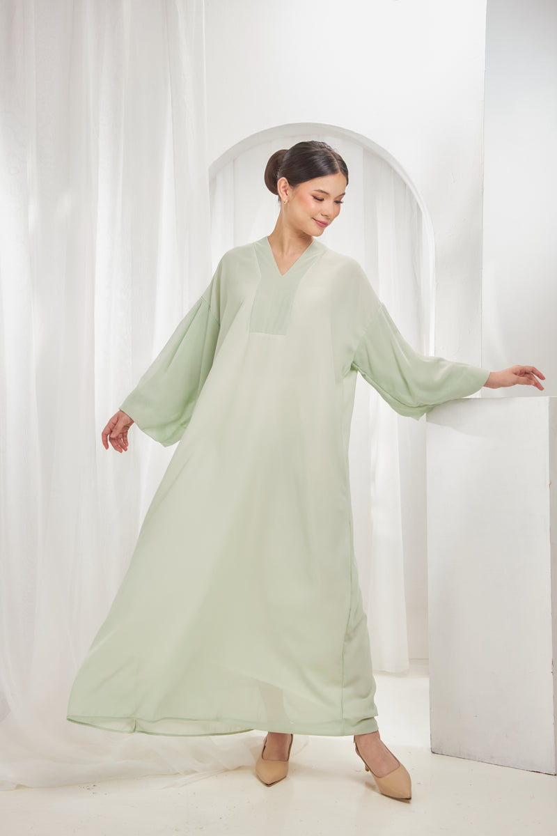 Dhia Dress- Pastel Green