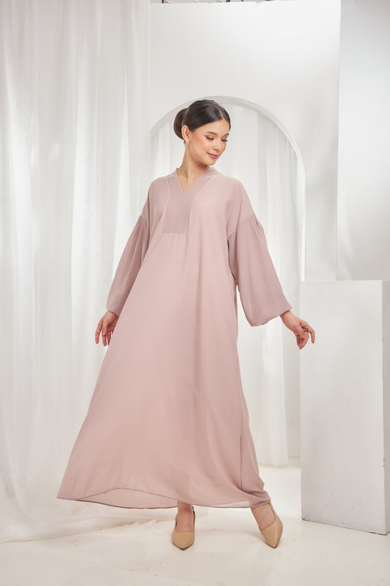 Dhia Dress- Pastel Mauve