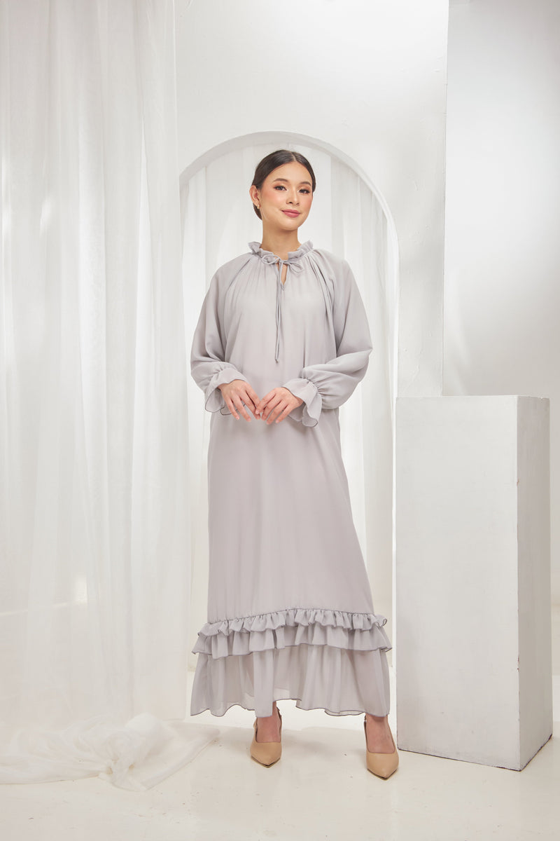 Haura Dress - River grey