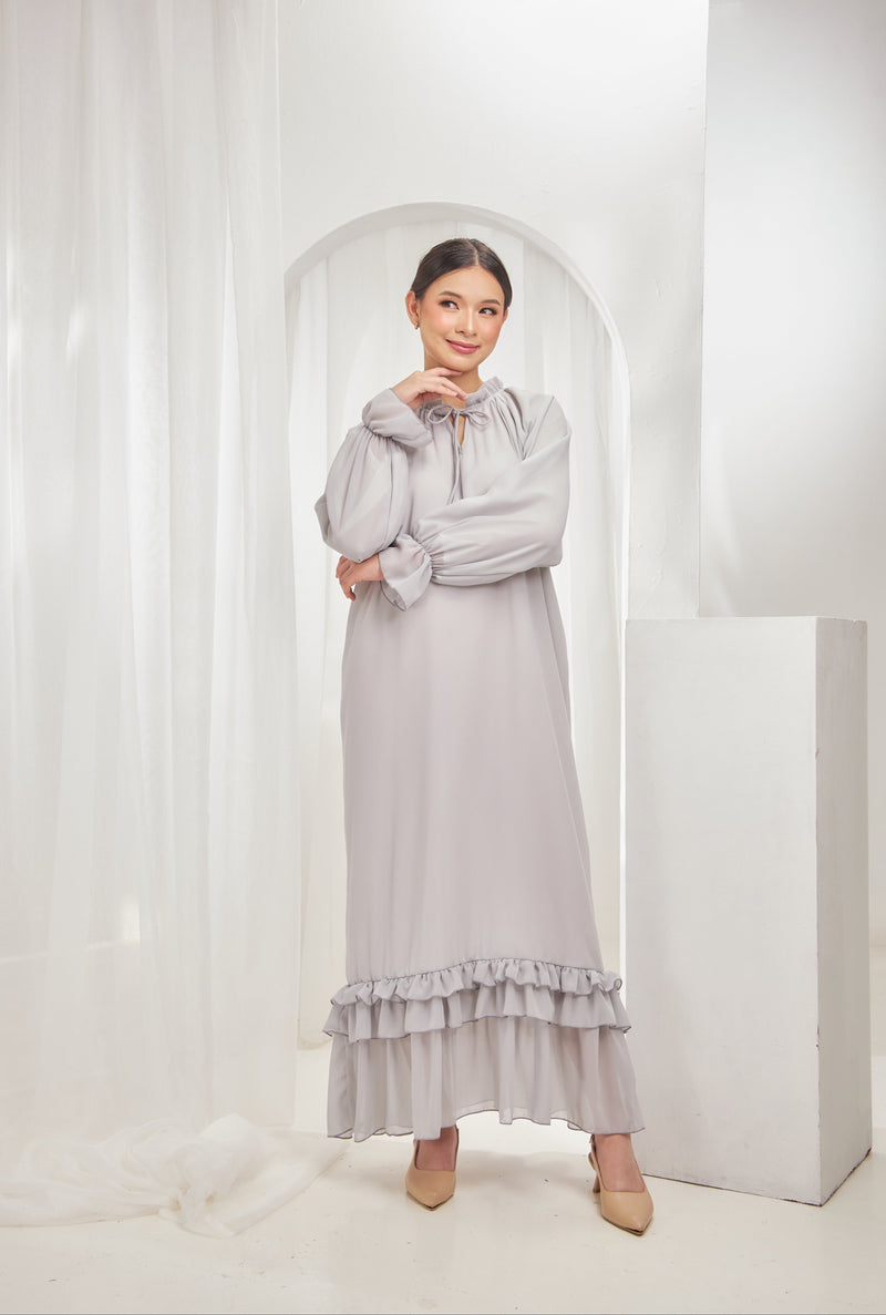Haura Dress - River grey