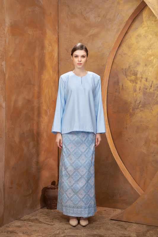 Embun Kurung Kedah-Baby Blue