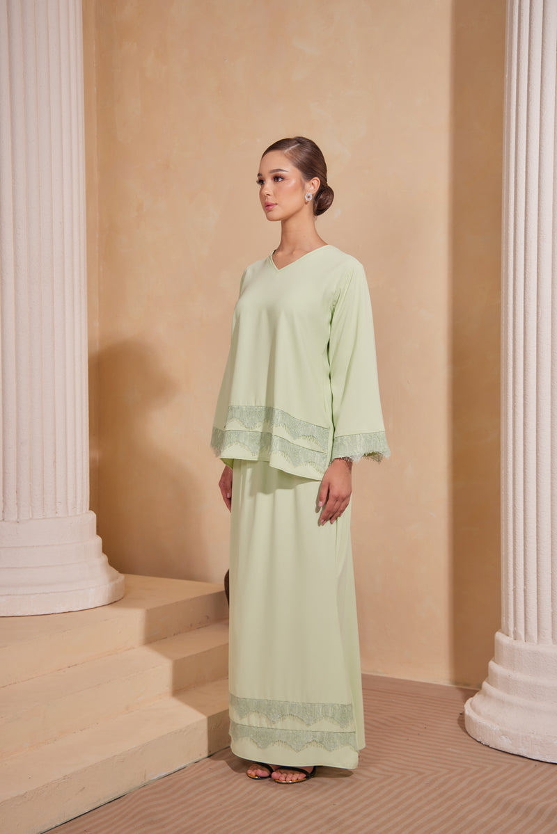 Cempaka Kurung - Mint Green