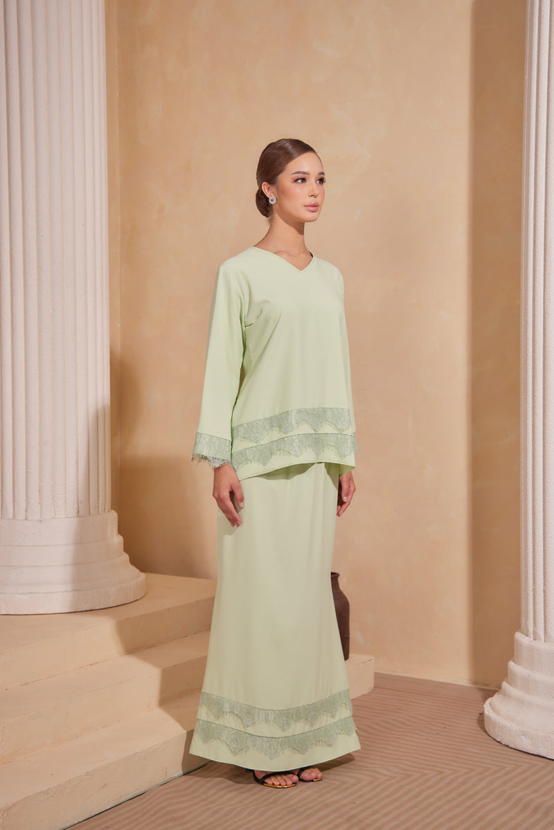 Cempaka Kurung - Mint Green