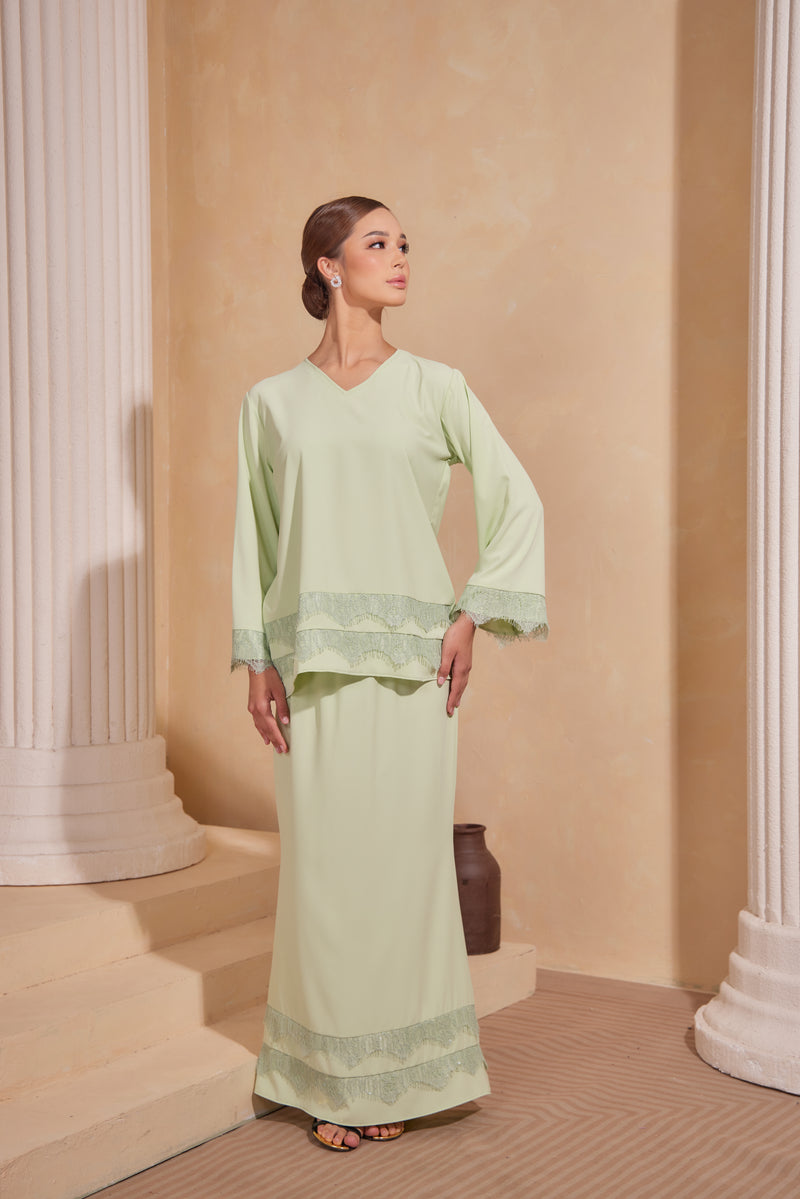 Cempaka Kurung - Mint Green