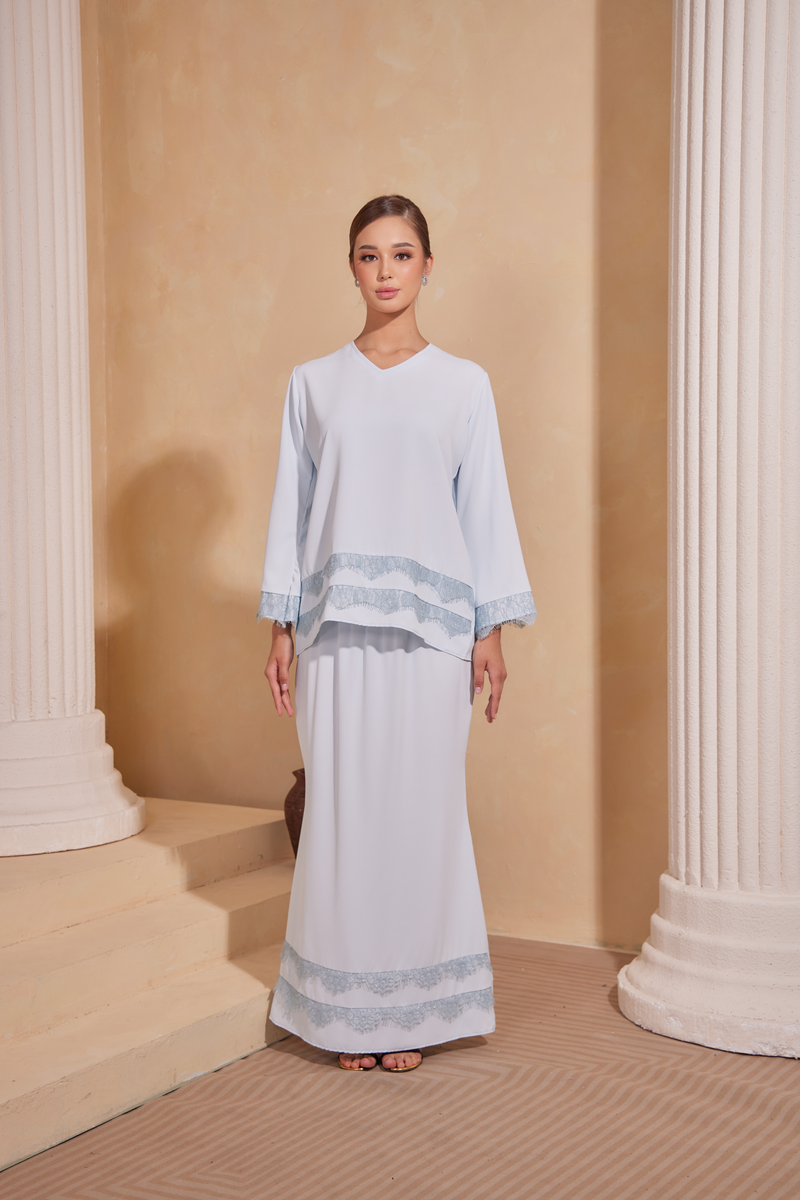 Cempaka Kurung - Baby blue