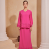 Cempaka Kurung - Hot pink