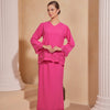 Cempaka Kurung - Hot pink